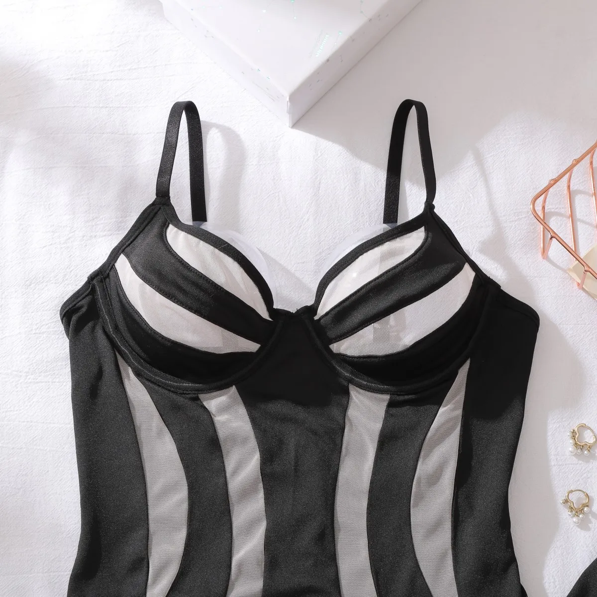 المرأة مثير مخطط المثيرة مجموعة انظر من خلال رقيقة الملابس الداخلية ارتداءها مجموعة الملابس الداخلية نادي الحفلات مثير ازياء #6