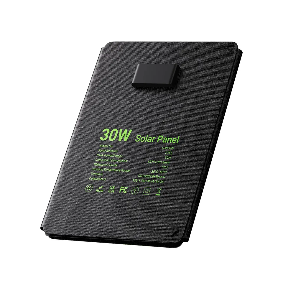 SoulBay 30W Faltbares Solarpanel Mit QC 3.0 USB USB-C - Wasserdicht IP67 Für Camping Powerbank Smartphone SoulBay 30W Faltbares Solarpanel Mit QC 3.0 USB USB-C - Wasserdicht IP67 Für Camping Powerbank Smartphone