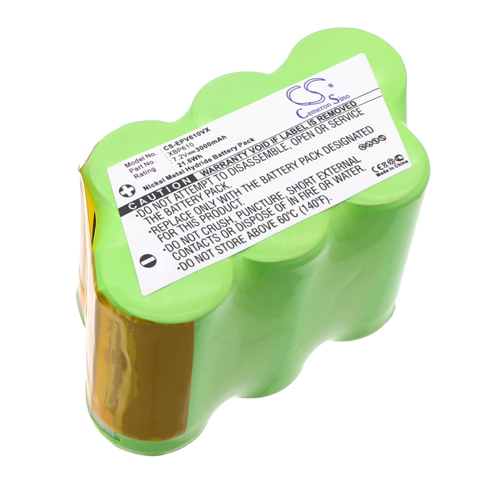 

Ni-MH Vacuum Battery for Shark, 7.2V, 3000mAh , Compatible Models: Shark 36000, Shark 86050