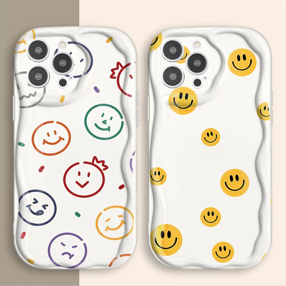 Case for Samsung Galaxy A05s A21s A04 A20 A02 A20s A51 A30 A50 A11 A04e A71 A03 A10s A31 A04s Cute Colorful smile Soft Cover