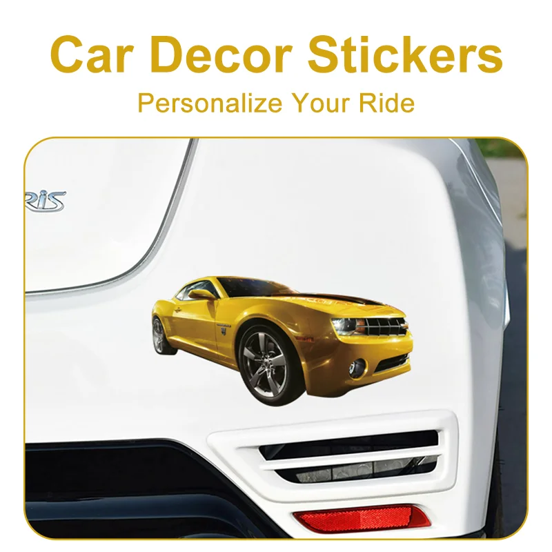 Autocollant de voiture Transformers, impression UV tendance, pour fenêtre triangulaire avant de voiture, étui pour ordinateur portable, étui pour PC, autocollant DIY pour dissimuler les rayures et embellir