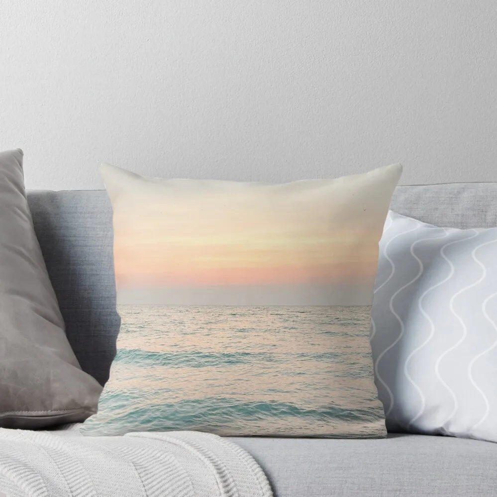 

Ocean Waves and Beach Shore at Sunset Throw Pillow Pillowcase pillows decor home pillow