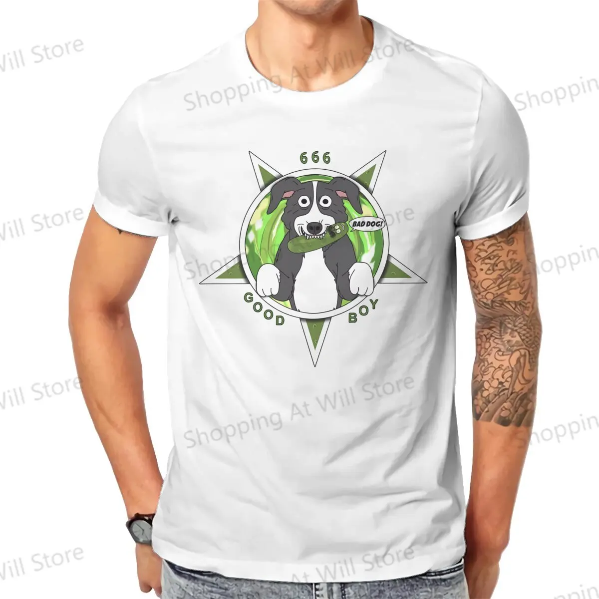 Mr Pickles Tops 100% Cotton Leisure Sports  Cartoon Network Men's and women's T-shirts Tshirt Top