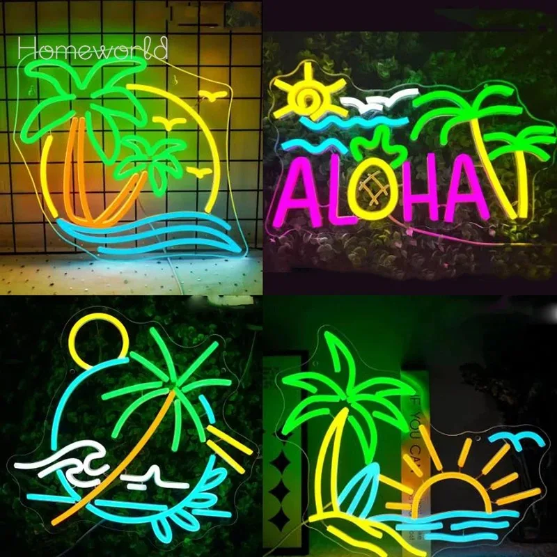 

Palm Tree Neon Sign Dimmable LED Neon Light Sign for Wall Decor Bar Room Club Hotel Wedding Decoration Aesthetic Birthday Gift