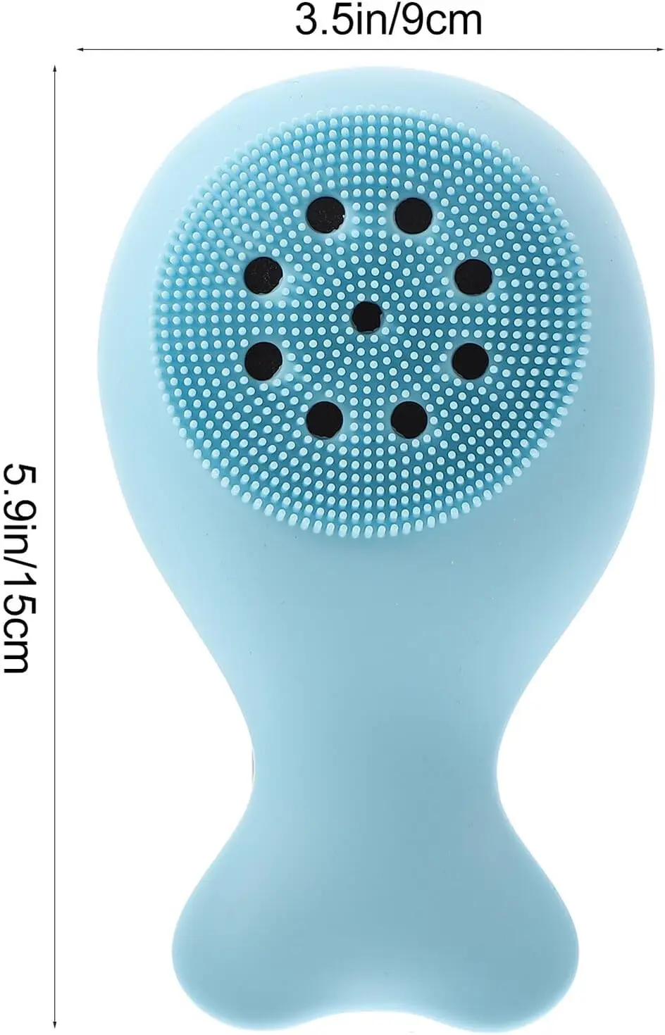 SOIMISS Soft Silicone Body Brush for Shower Bath Food-Grade Material Exfoliating Skin Massager for Back Neck Shoulders Gentle Fl