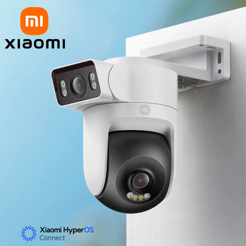 XIAOMI Outdoor Camera CW500 Dual Camera Version，360° Dual 4MP 2.5K，WiFi6，IP66，Audible/Visual Alarm，Chinese Version With Adapter