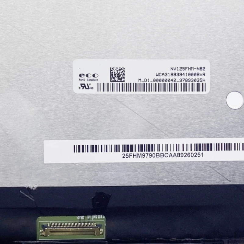 

NV125FHM-N82 для Xiaomi Air серии 161201 12,5-дюймовый ЖК-экран для ноутбука, матричное стекло в сборе