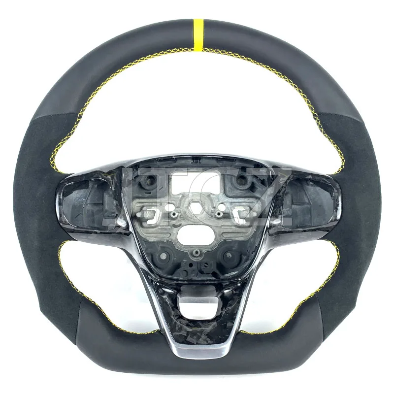 

For Ford Focus MK4 MK8 2018 2019 2020 2021 2022 2023Upgraded Sport Leather Carbon Fiber Steering Wheel Automotive Interior