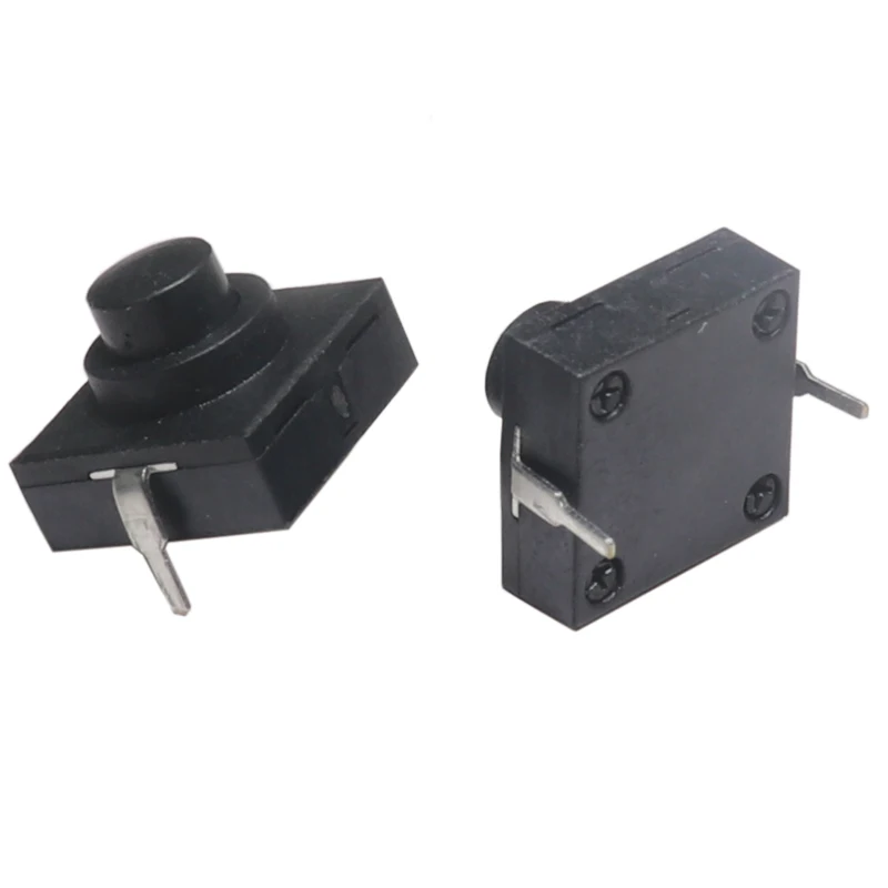 【30-10PCS】 Flashlight Button Switch 12 x 12 x 9point4 mm Self Locking 2 pin Easy Fit 1A 30V for Small Lighting Applications