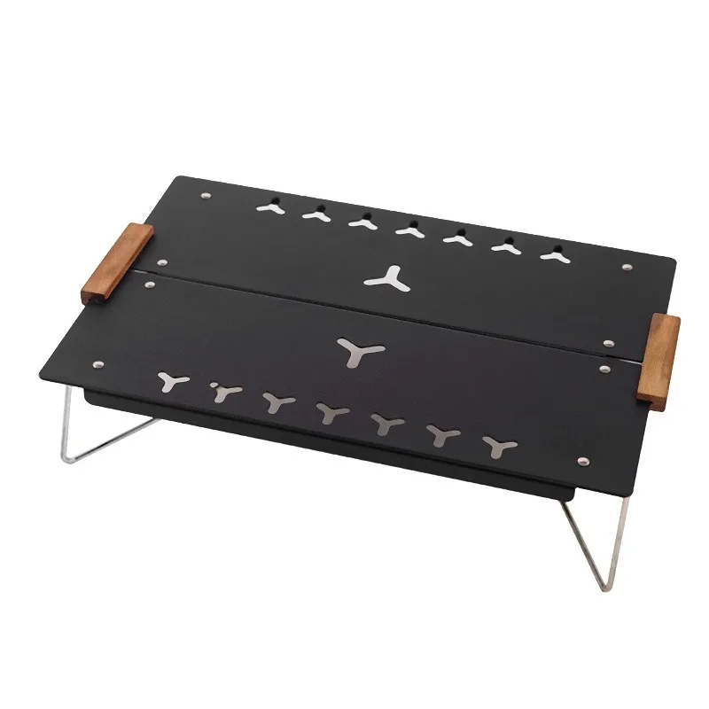 Outdoor Single Folding Table, Hiking, Camping, Portable Table, Aluminum Alloy Folding, Fast Mountain Opening, Wild Dining Table