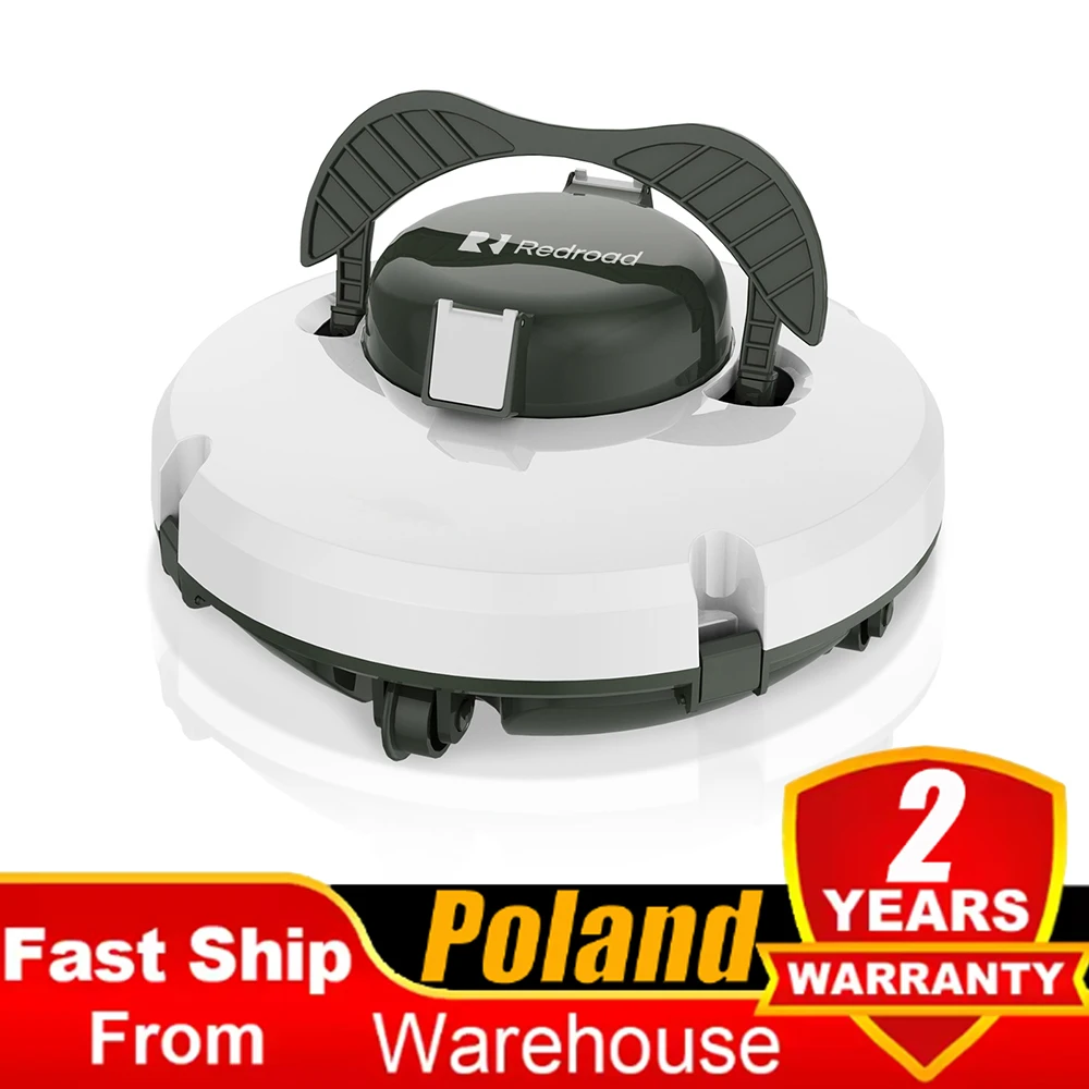 Redkey S100 Robotic Pool Cleaner , 130 Min Battery Life, 100m² Cleaning Area, Intelligent Navigation, Self-Parking Function