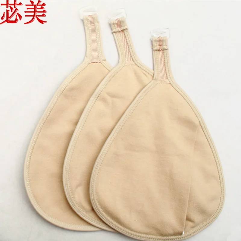 Post-operative fake breast special silicone chest pad hook protective cover lightweight cotton sweat-absorbing free shipping