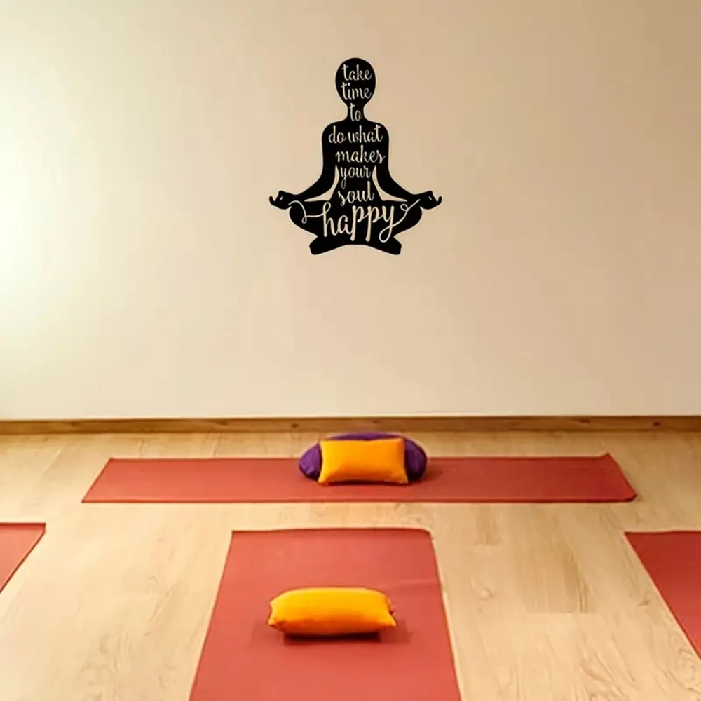 1 pc cool role mode Soulful Inspiration to Your Yoga Room with this Beautiful Yoga Wall Stickers Modern Fashion Wall Sticker