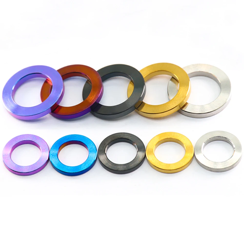 AliExpress NONE GR5 Titanium Flat Washer M4 M5 M6 M8 M10 Lightweight Corrosion Resistant for Bicycle Motorcycle Car
