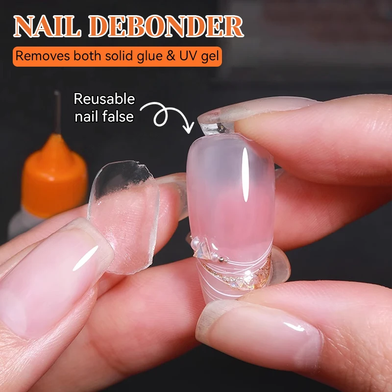 NICOLE DIARY-desbobina de uñas para quitar puntas de uñas postizas, herramientas para quitar diamantes de imitación, accesorios de manicura, líquido para disolver, 12ml