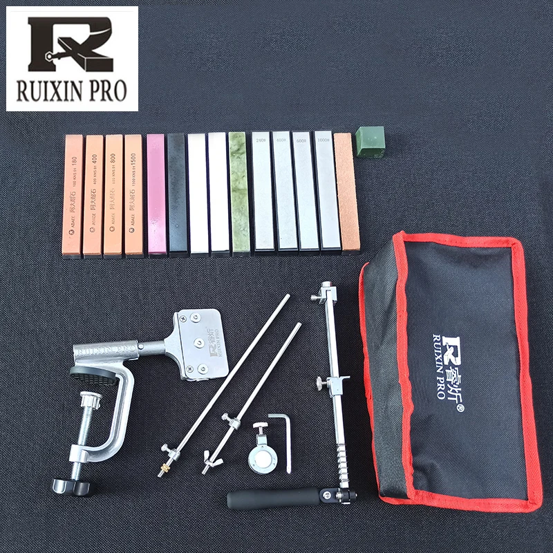 RUIXIN PRO Fixed Angle Knife Sharpener Multifunctional Diamond Whetstone Ruby  Apex Edge Blade Kitchen Gadgets Auxiliary Tools