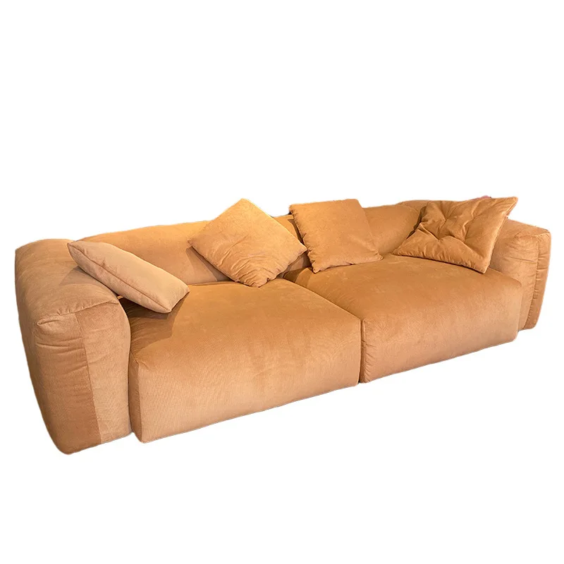 

Light luxury fabric sofa living room small apartment technology cloth sofa corner three-person combination modern simple