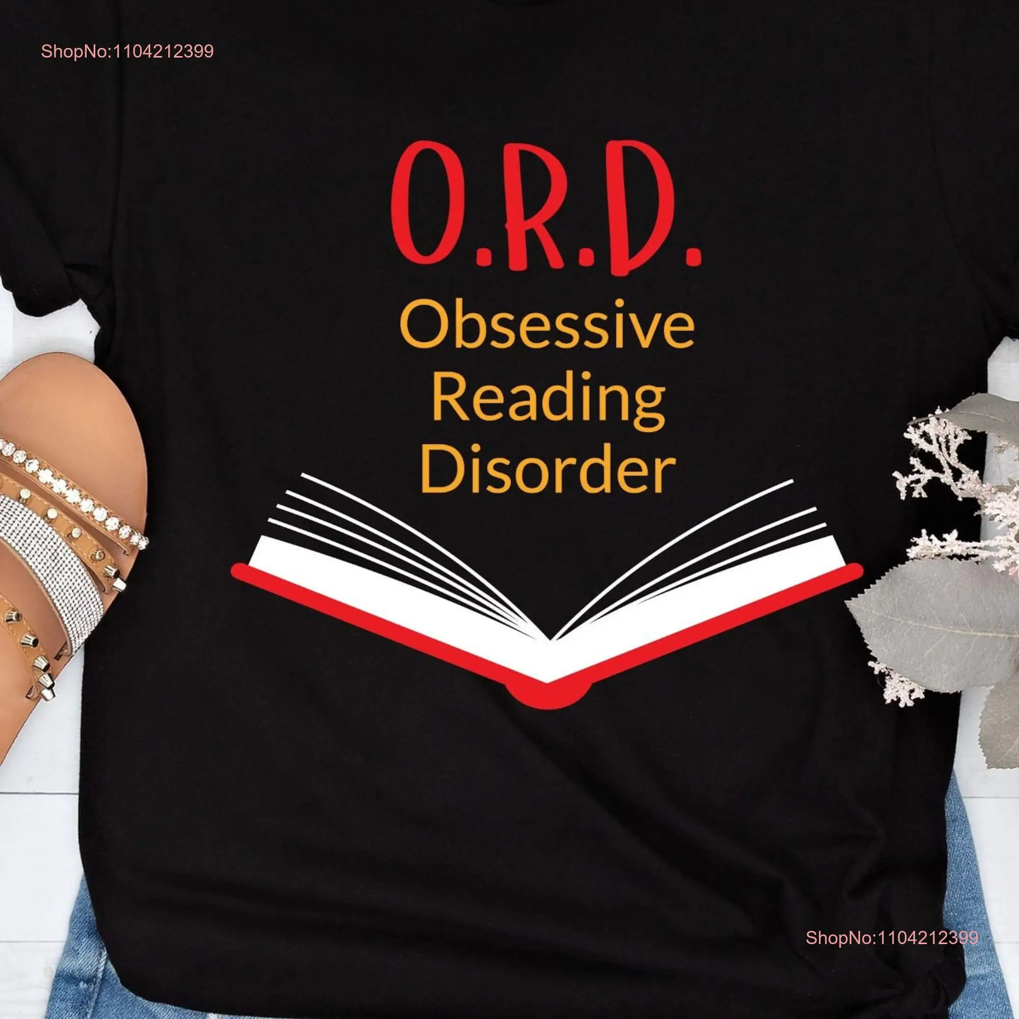 O R D obsessive reading disorder book readers T Shirt fun lovers gift long or short sleeves