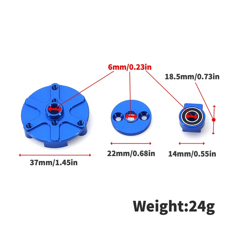 Metal Transmission Cush Drive Housing Spur Gear Mount 7793X for 1/5 X- 1/6 XRT RC Car Upgrade Parts