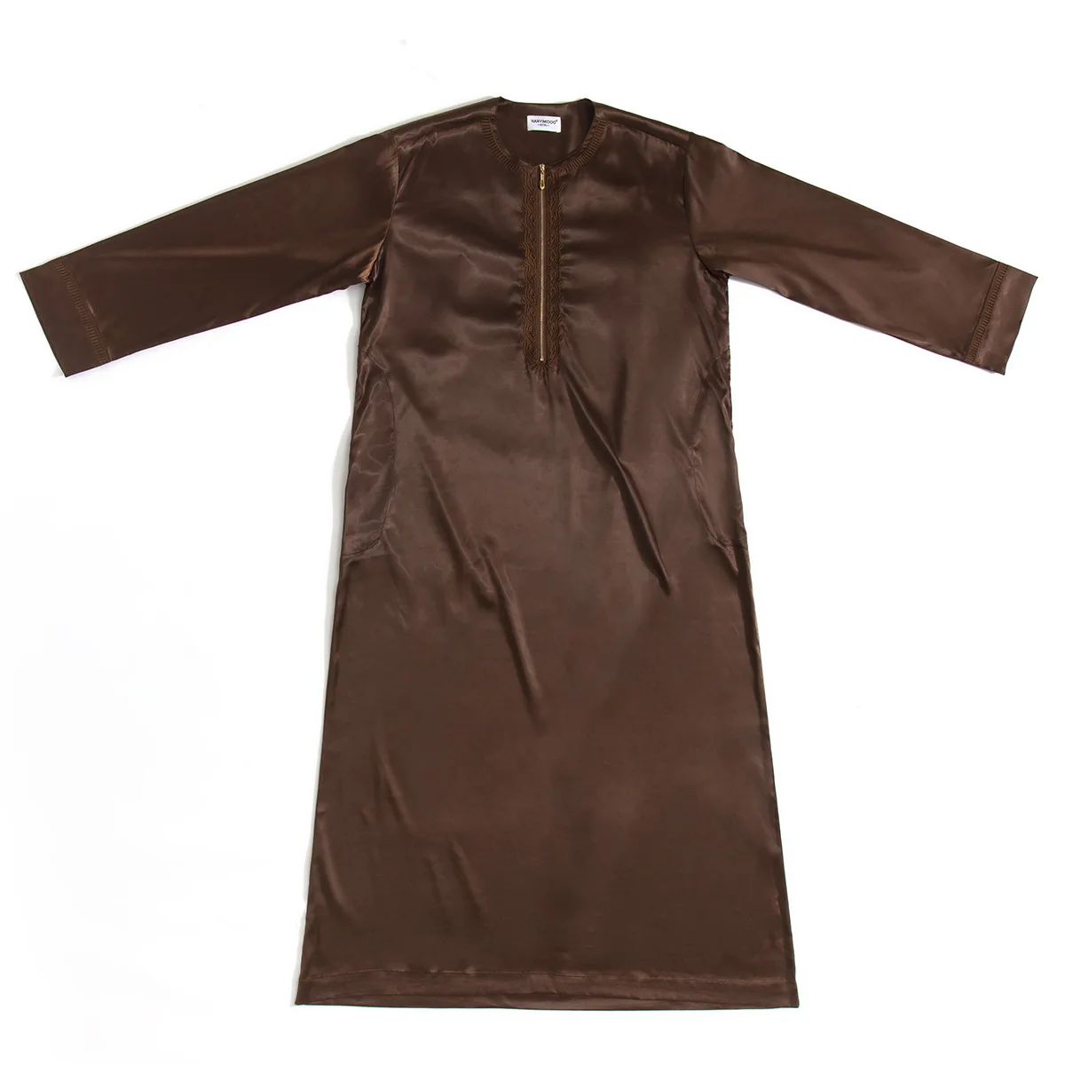 Uomo Jubba Thobe Abaya musulmano Islam Abbigliamento Abito arabo saudita Thoub Caftano Abito caftano mediorientale