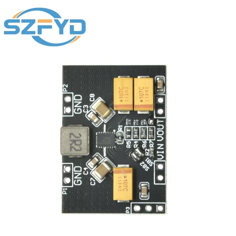 TPS63020 โมดูลพลังงานอัตโนมัติบั๊ก 2.5V 3.3V 4.2V 5V แบตเตอรี่ลิเธียมระลอกคลื่นต่ํา