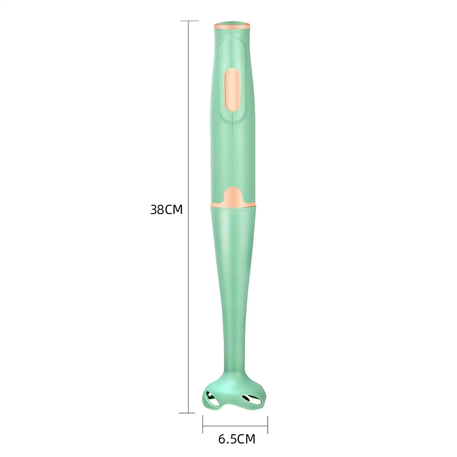 خلاط يدوي للغمر، خلاط كهربائي محمول بقدرة 400 وات مع شفرات من الفولاذ المقاوم للصدأ لمزج عصير بدون جهد