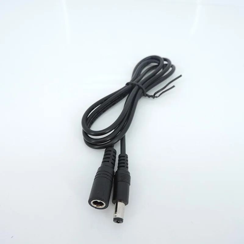 Female to Male Plug CCTV DC Power Cable Extension Cord Adapter 12V Power Cords 5.5mmx2.1mm For Camera Power Extension Cord