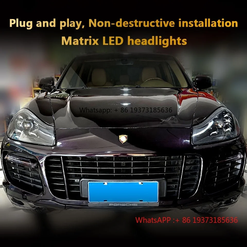 Wysokiej jakości reflektory LED Plug and Play do Porsche Cayenne 957 2007-2010 Upgrade Matrix New Version