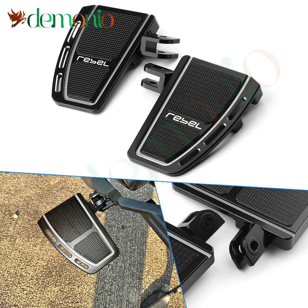 

Алюминиевые подножки с ЧПУ для мотоцикла, педали-увеличители для Honda Rebel CMX1100 CMX 1100, широкая подножка, передние подножки для водителя