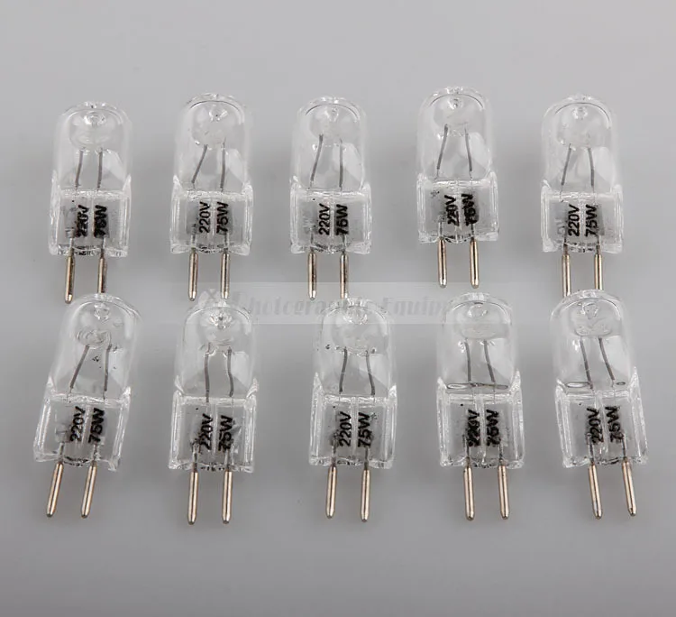 10 個 220V 75W スタジオフラッシュ写真撮影電球写真用 Godox 250W 300W 350W 写真スタジオアクセサリー