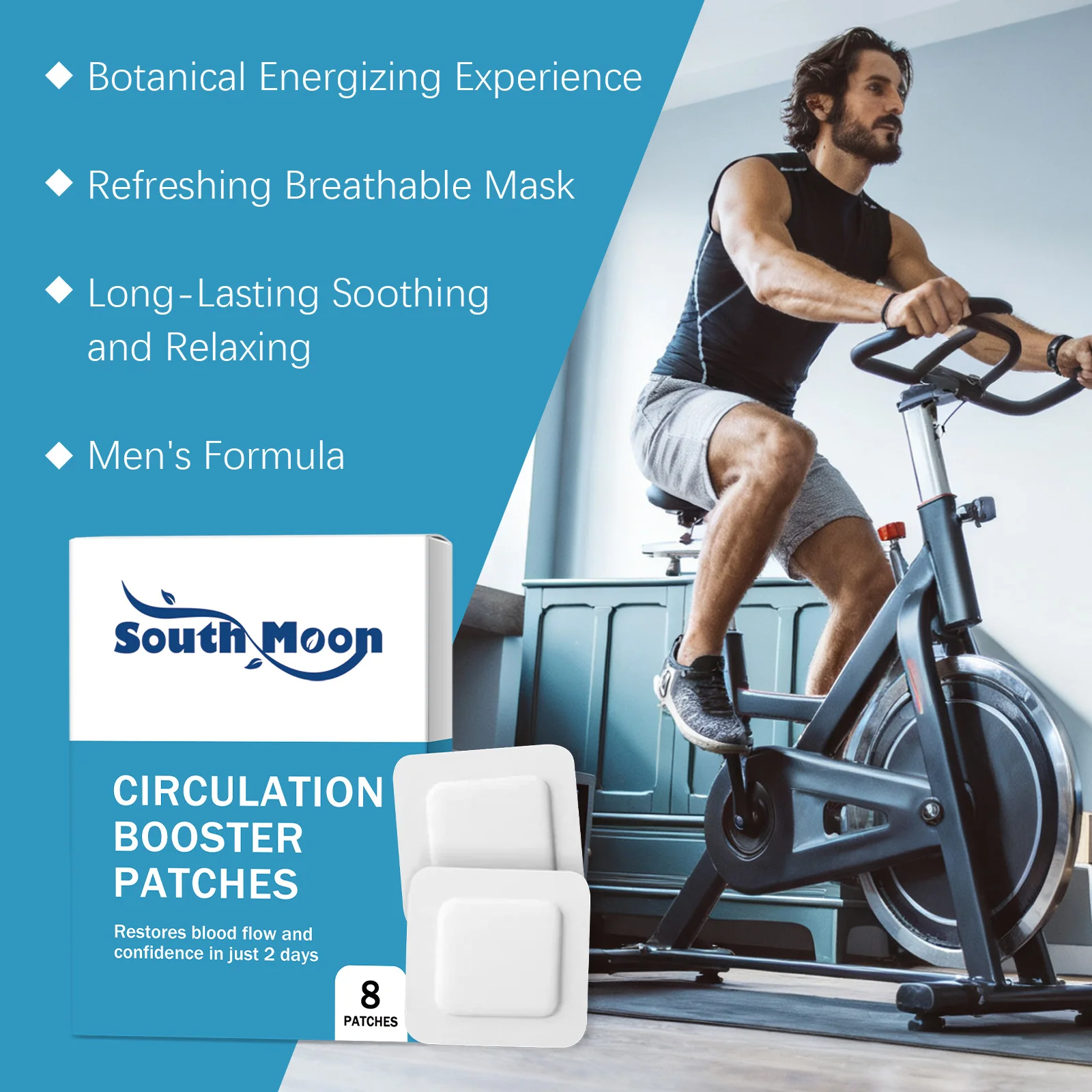 남성 에너지 강화 패치 혈액 순환 촉진 지구력 증진 피로 감소 에너지 수준 지원 자신감 증가