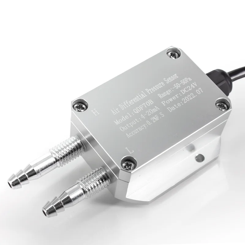 Air Wind Differential Pressure Sensor Transmitter 100pa 1Kpa 4-20mA Differential Pressure Transmitter 0-50pa 0-100pa 0-500pa