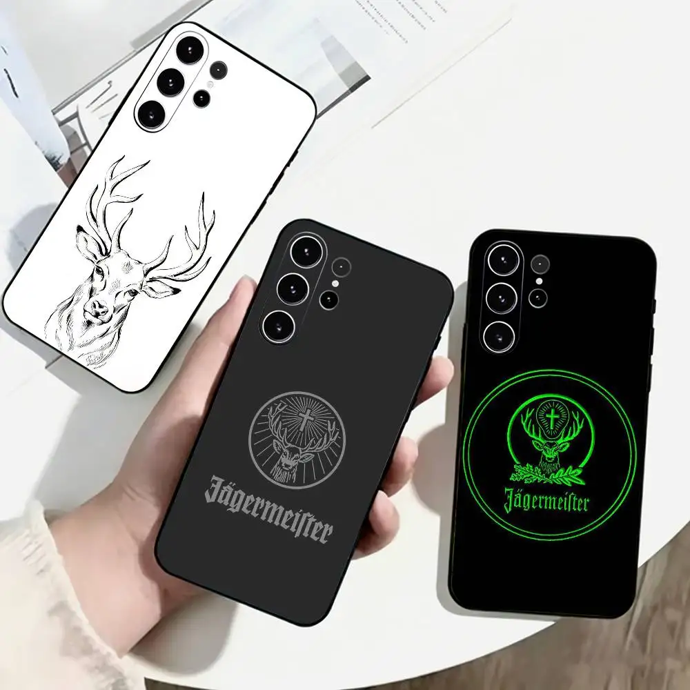 Jagermeister L-Logo Phone Case For Samsung S25,S24,S21,S22,S23,S30,Ultra,S20,Plus,Fe,Soft Silicone Black Cover