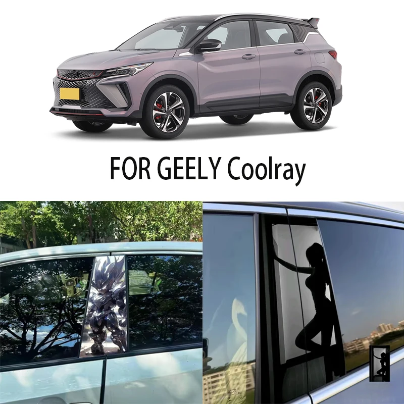 

Door Window Decoration Trims Pillar Posts Stickers Auto Styling For GEELY Coolray Car accessories