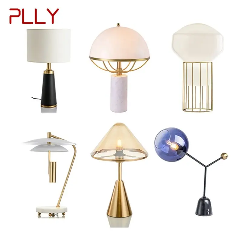 PLLY Modern Ceramic Table Lamps For Bedside Variety Design E27 Desk Lights Home LED Decoration Foyer Living Room Hotel