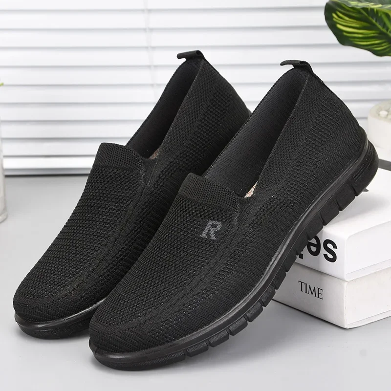 Mesh Men Shoes Summer Breathable Slip On Loafers Soft Moccasins Shoes Men\'s Flats Male Driving Shoes 2023