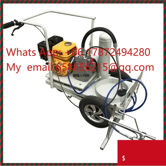 Painting Road Marking Machines Manual Airless Cold Paint Tarmac road Marking Machine Street Making Marks 6.5HP