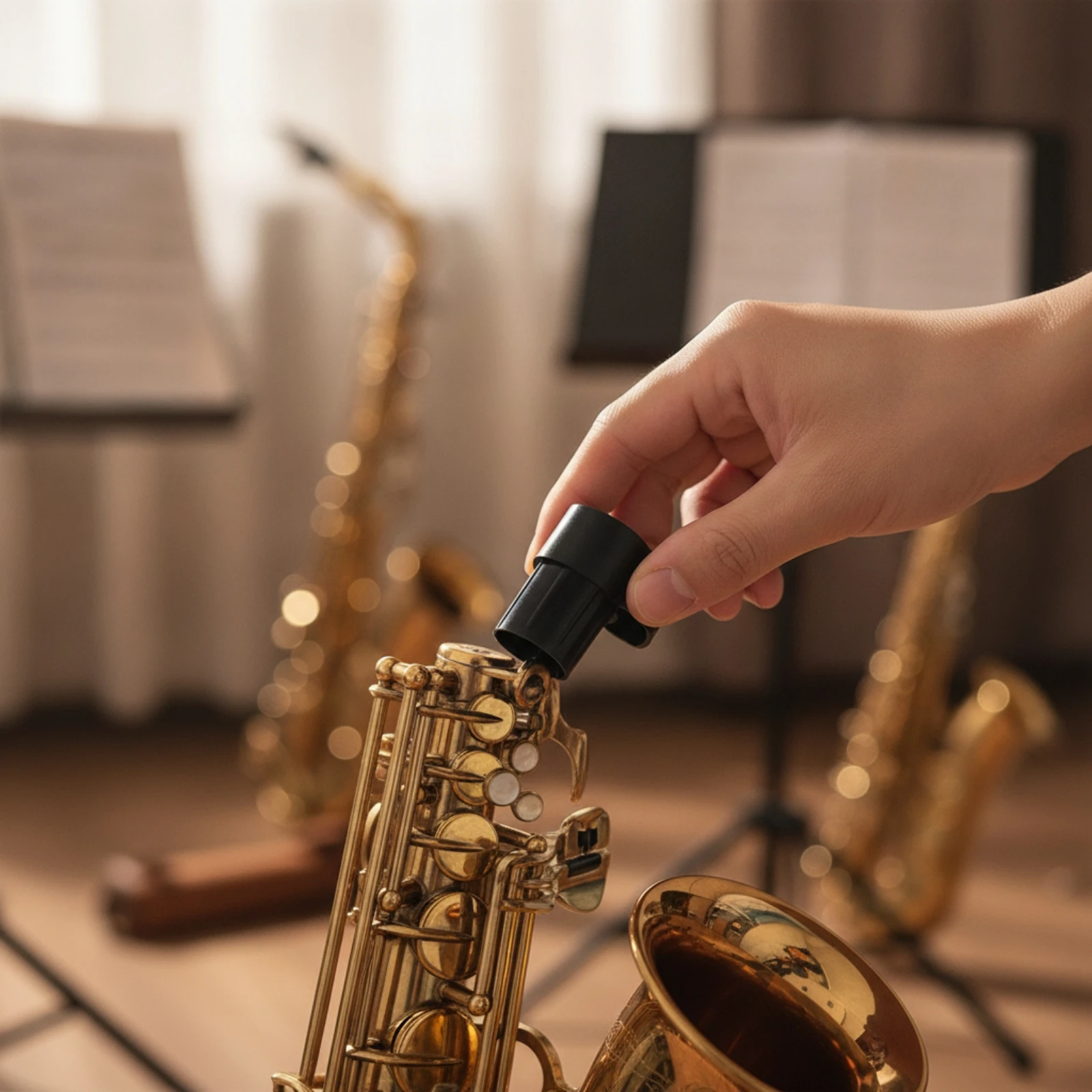 9 Pieces Saxophone Neck Plug Bend Protection Saxophone Neck Stopper Shielded Universal Fit for Saxophonists, Storage, Travel