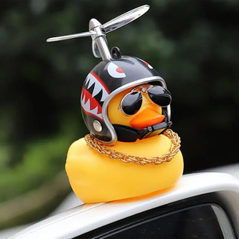 Cute Duck Pendant Black/Yellow Duck Road Bike Motor Ornaments Riding Bicycle Accessories Car Decorations Perfect Gifts