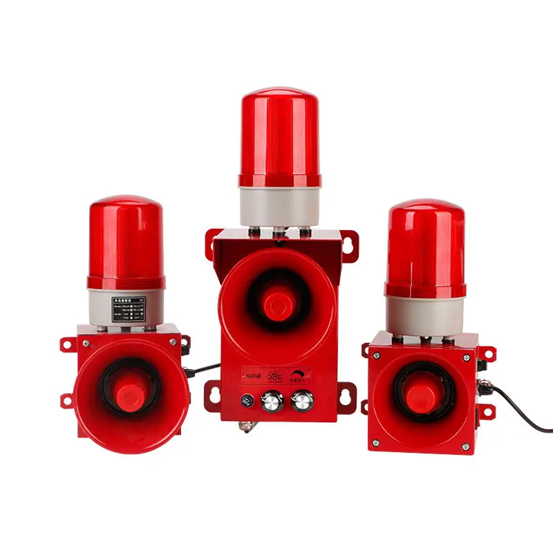 Led Tri-Color Warning Light Machine Tool Equipment Warning Light Barrier-Free Rotation Flashing Warning Light With Buzzer
