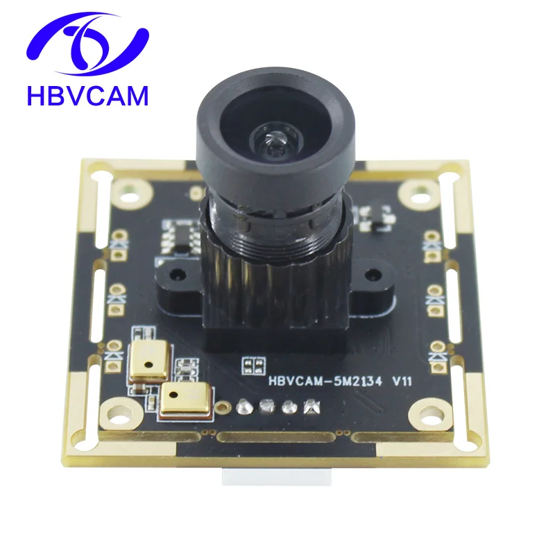 

5MP HBVCAM HD CMOS OV5693(1/4") 2592*1944 30FPS 74/120/76/100 degree Camera Board For For Windows/MAC/Android