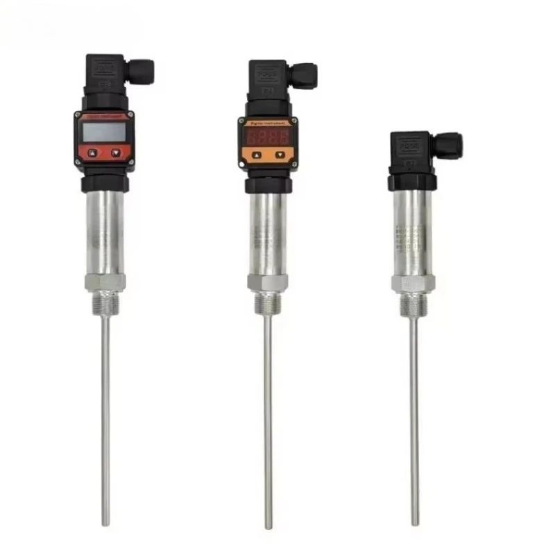 

OEM ODM Industrial 4-20mA Temperature Sensor Transmitter PT100 250° 0-10V RS485 High Temperature Sensor for Chemical Industry