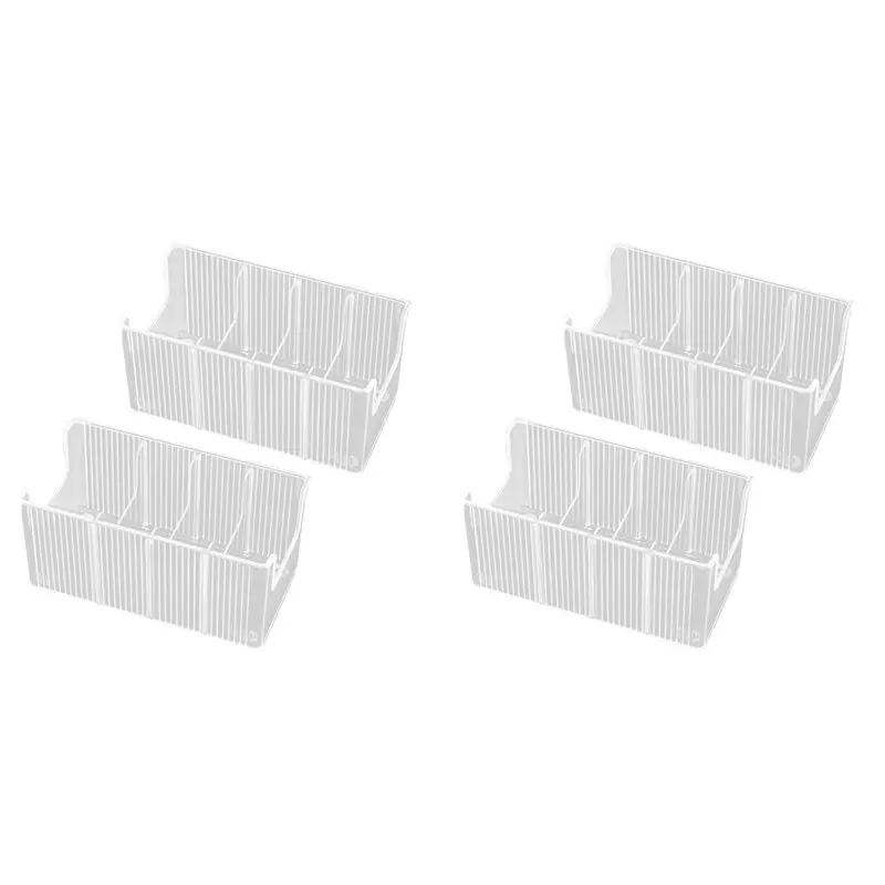 

Органайзер для ремней ABHB-4-Pack из акрила для шкафа и ящика – 8 съемных отделений, прозрачный держатель для ремней, подходит для большинства размеров