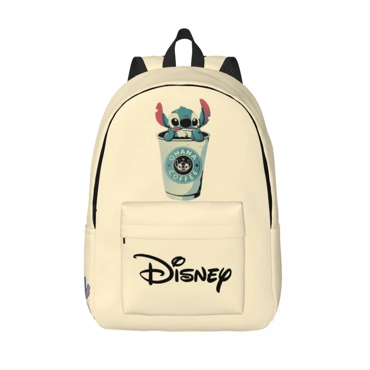 

Подарок Ohana Coffee, большая вместительная сумка для ноутбука Disney Lilo & Stitch, мультяшный фильм, легкие студенческие детские сумки для кампуса