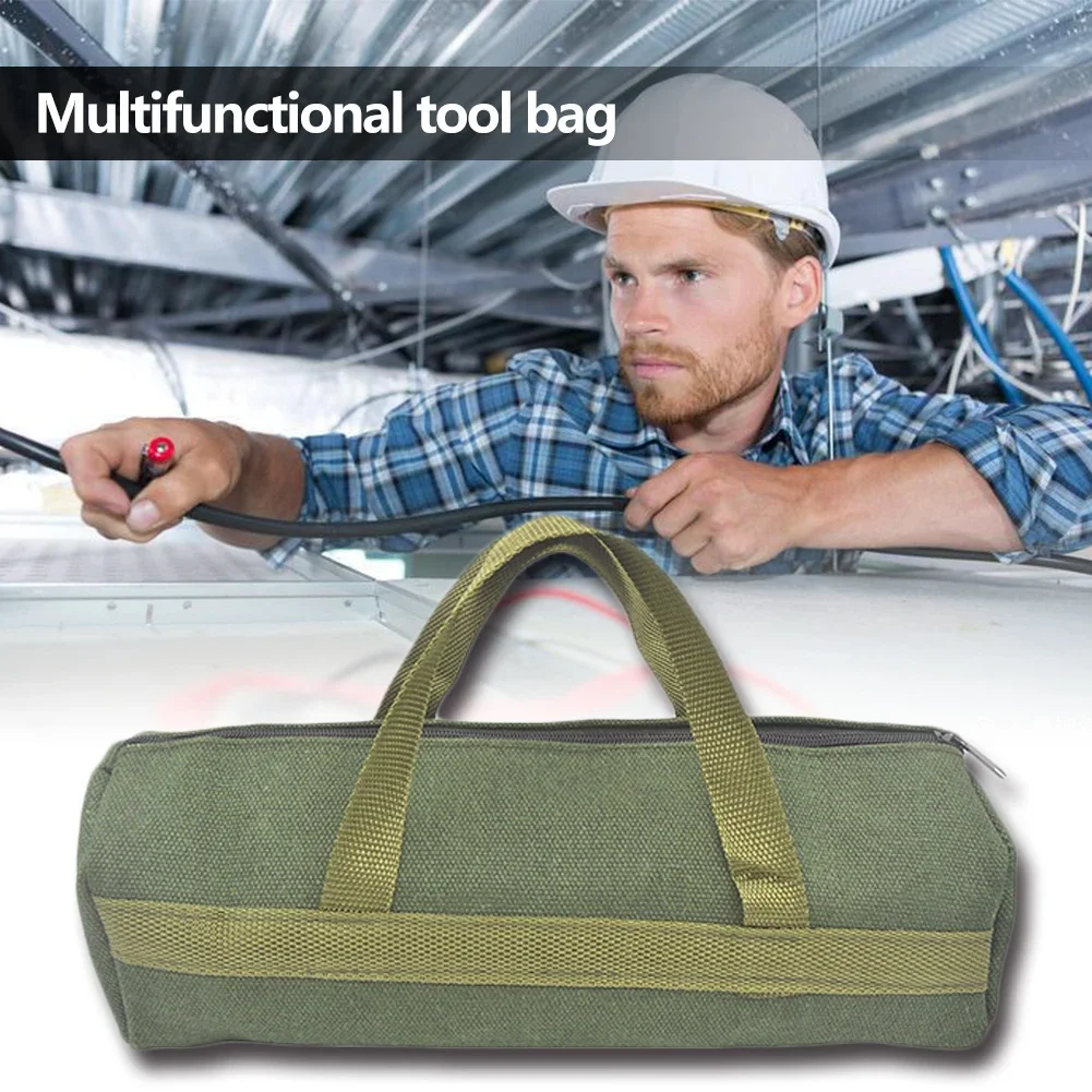 Multi-functional Canvas Tool Bag Hardware Screwdriver Wrench Electrician Toolkit