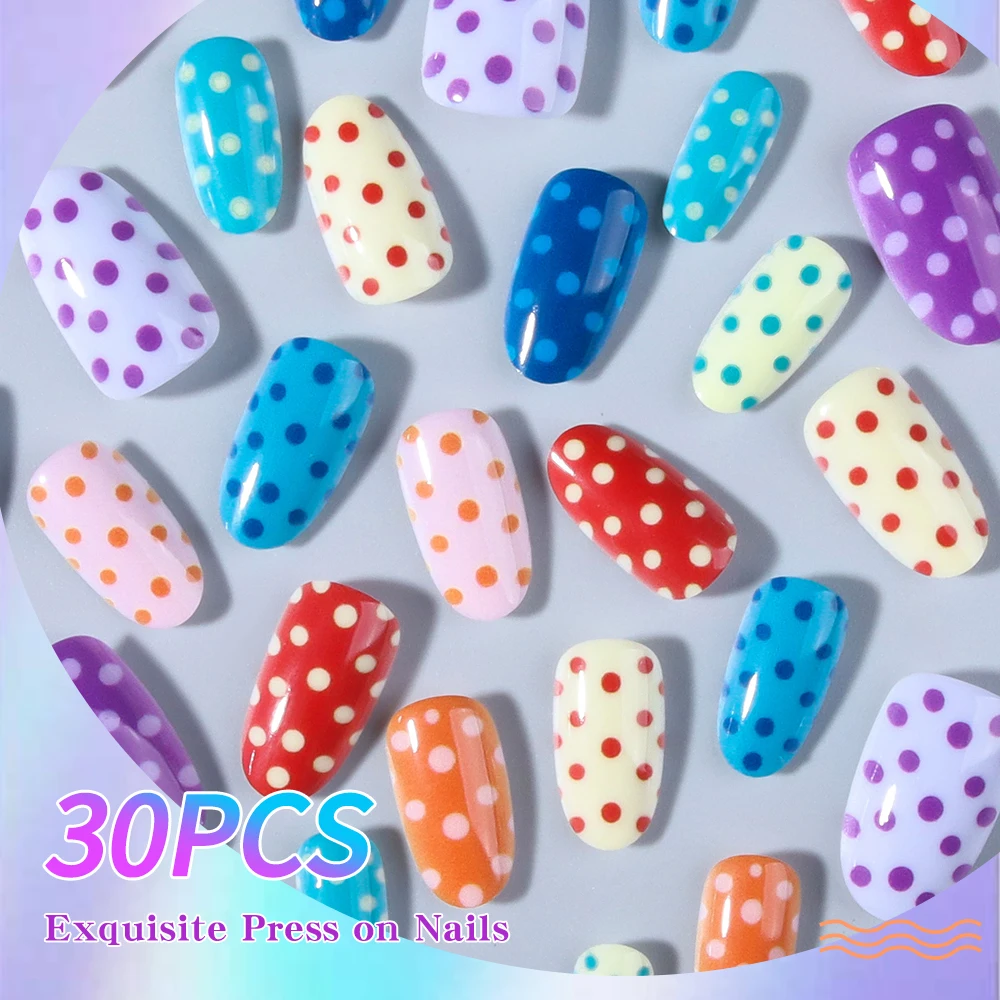 24 szt./zestaw Krótkie Owalne – Nail Art Oval recenzja i cena