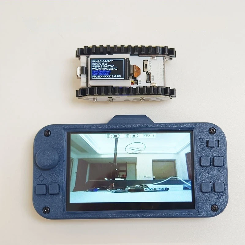 Pipeline Robot with Camera and WiFi Image Transmission, ESP32 Development Board FPV Video Car with Smartphone Control