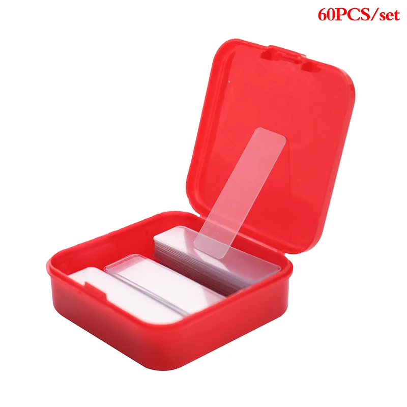Reusable Double-sided Adhesive Tape Square Ultra-strong Waterproof Transparent Non-marking Stickers Tape 60Pcs/Box