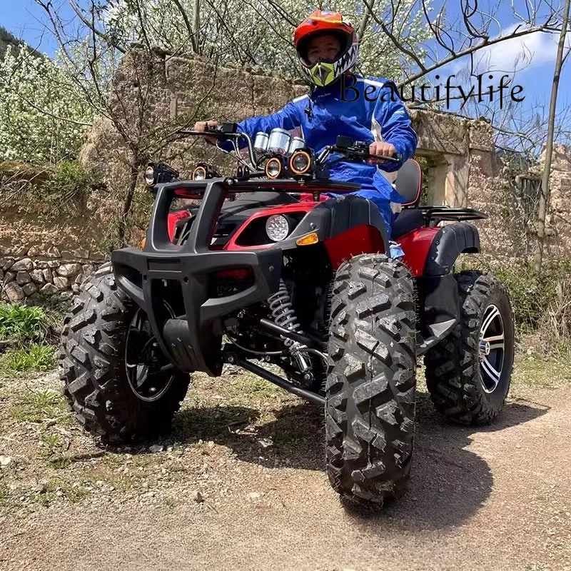 ATV four-wheel off-road four-wheel drive big bull all-terrain mountain electric snowmobile
