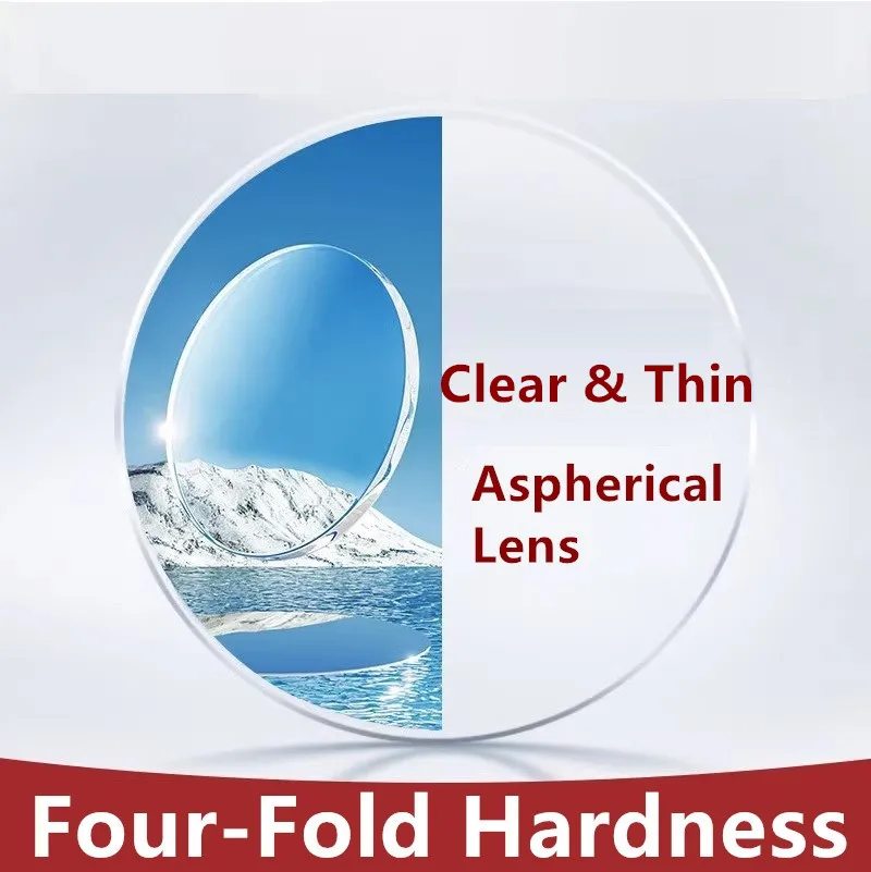 1.56 / 1.61 / 1.67 / 1.74 Aspherical Radiation Proof Myopia Optical Lens 4 Times Hardness MR-8 Tough Prescription Lenses for Men